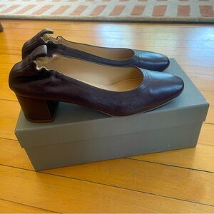 Everlane The Day Heel in Oxblood
